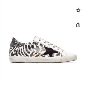 Golden Goose Leopard Print Superstar Sneakers